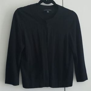 Banana Republic 3/4 sleeve black cardigan, size M